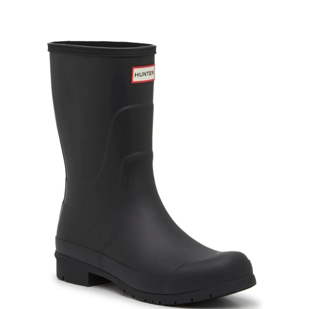 Hunter Original Short Raining Boots. Black Size 7